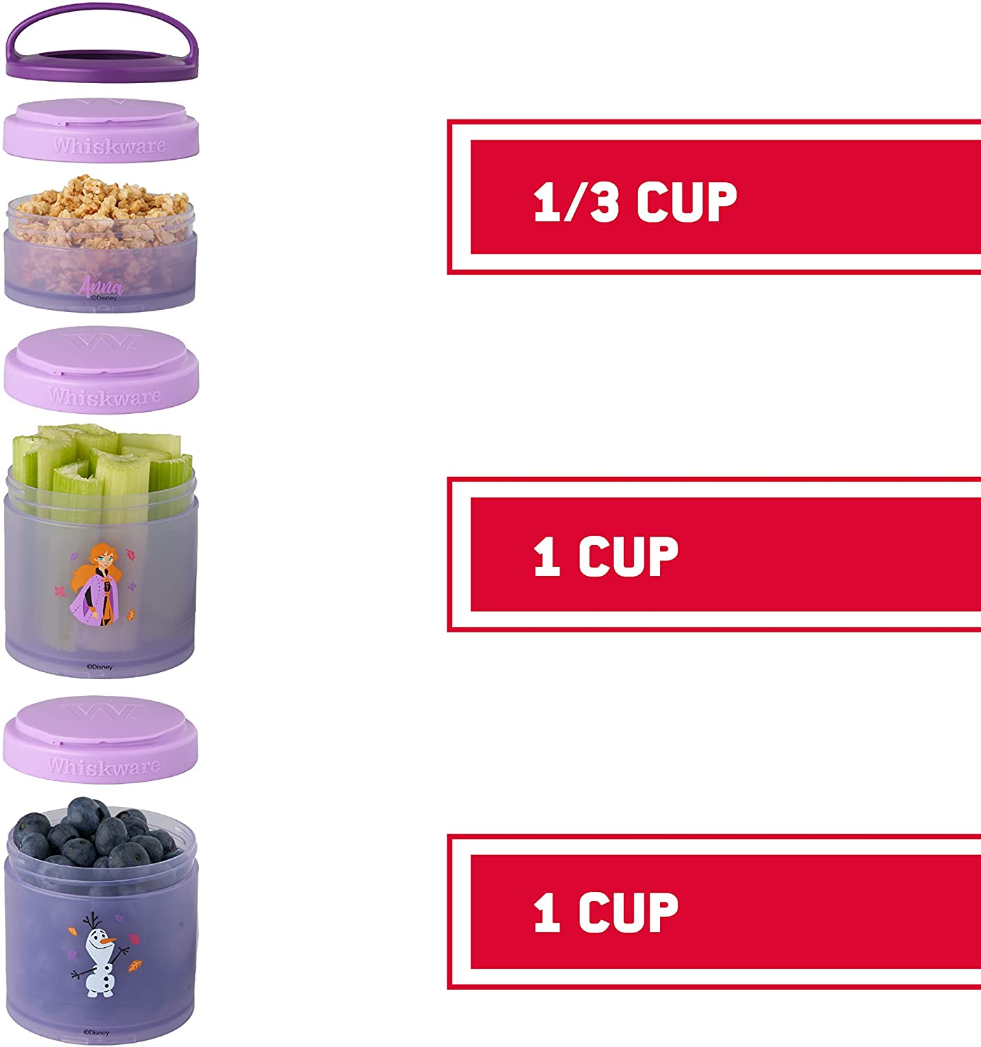 Whiskware Just for Fun Stackable Snack Pack Containers - Oink