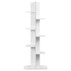 Costway White Open Concept Bookcase Plant Display Shelf Rack Storage Holder Wooden