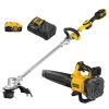 DEWALT DCKO222M1 20-Volt MAX Cordless Lithium-Ion String Trimmer, Blower Combo Kit (2-Tool) with Battery and Charger