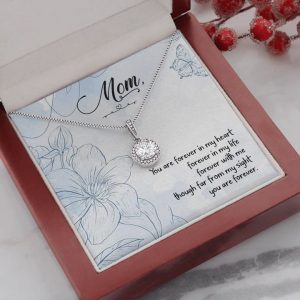 Eternal Hope Necklace - Mother's Day Gifts, White Gold Necklace,.