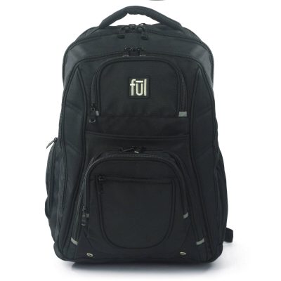 Ful Rockwood 19 in. Black Laptop Backpack