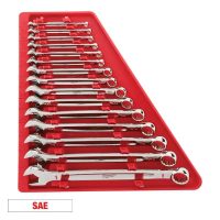 Milwaukee 48-22-9415 Combination SAE Wrench Mechanics Tool Set (15-Piece)
