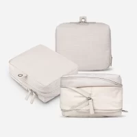 Pack-It-All Bundle 2x Packing Cubes & 1x Wash Pouch, Beige