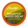 Brooklyn Beans Decaf Coffee Pods, Breakfast Blend, Compatible with 2.0 Keurig Coffee Pods K Cup Brewers, 40 Count