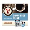 Victor Allen's Coffee Donut Shop, Medium Roast, 80 Count Single Serve Coffee Pods for Keurig K-Cup Brewers