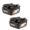 RIDGID AC87004P 18V Lithium-Ion 4.0 Ah Battery (2-Pack)