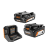 RIDGID AC87024SB2 18V Lithium-Ion (1) 4.0 Ah Battery, (1) 2.0 Ah Battery, and 18V Charger