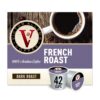 Victor Allen’s French Roast for K-Cup Keurig 2.0 Brewers, 42 Count, Victor Allen's Coffee Dark Roast Single Serve Coffee Pods