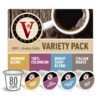 Victor Allen's FG015871 80 Count Single Serve Cup Variety Pack of Morning Blend, 100% Colombian, Donut Shop and Italian Roast (Compatible with 2.0 Keurig Brewers)
