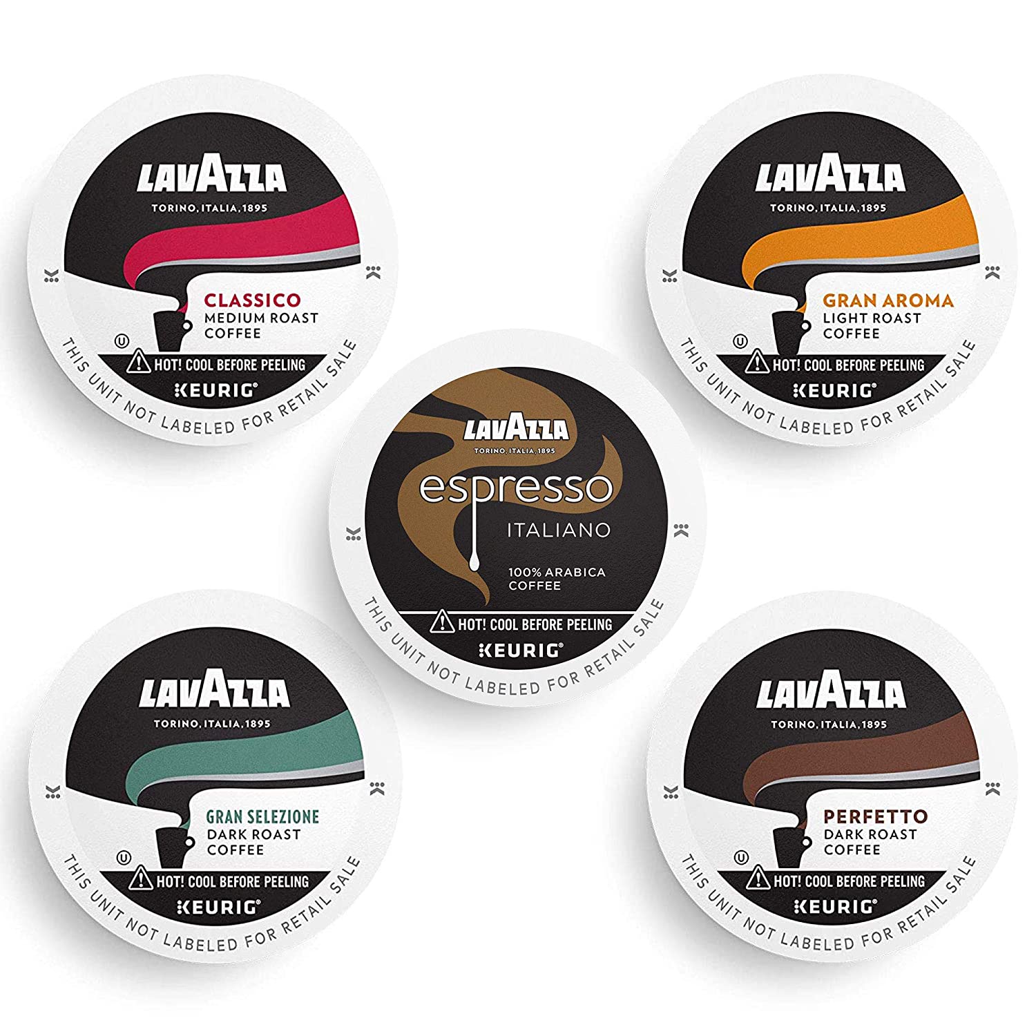 Lavazza Espresso Single-Serve Coffee K-Cup Pods for Keurig Brewer