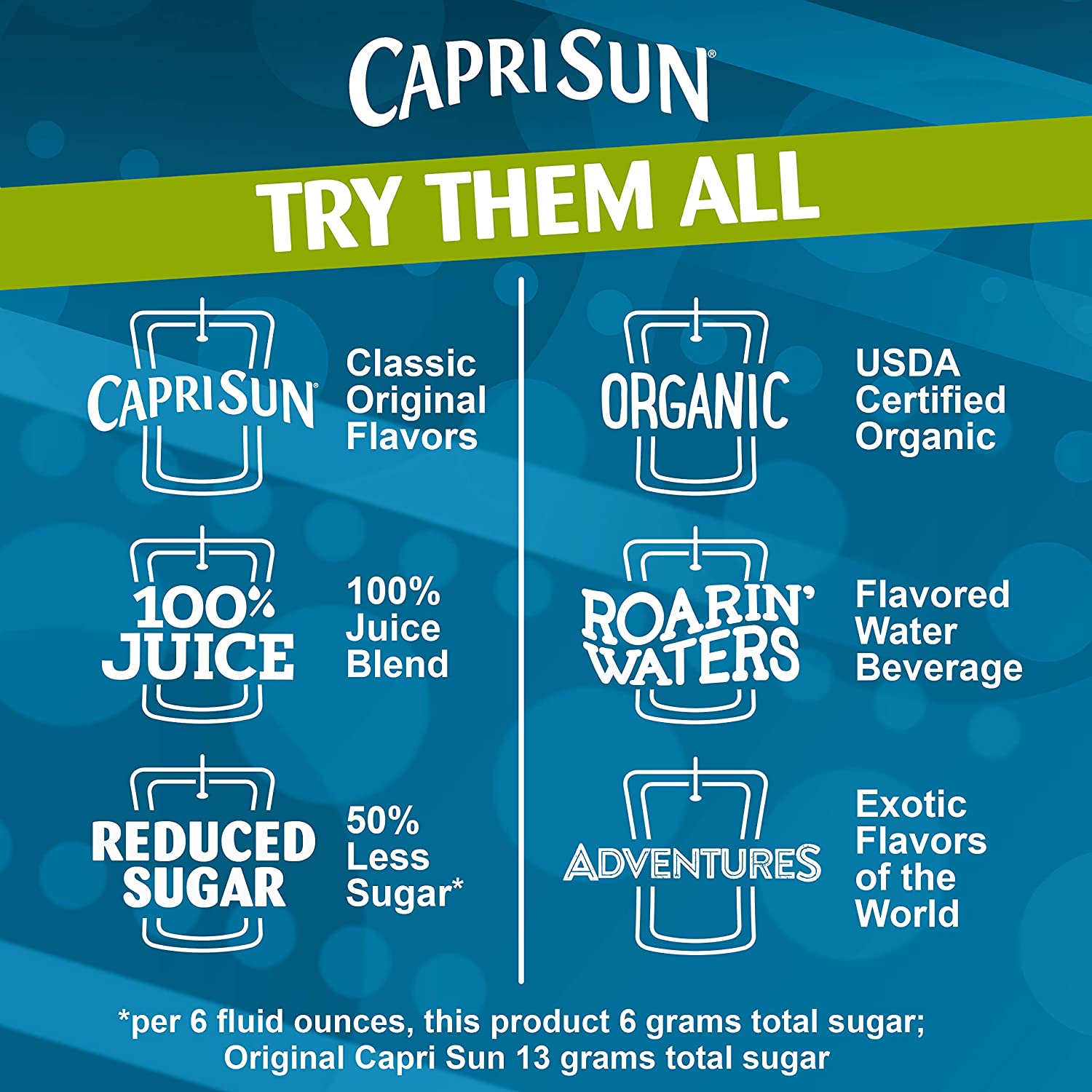 Capri Sun 100% Juice Variety Pack, Pack Of 40 Pouches