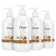 Dove Pampering Care Shea Butter and Warm Vanilla Hand Wash For Clean and Softer Hands Cleanser That Washes Away Dirt 13.5 oz 4 Count