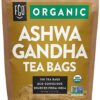 FGO Organic Ashwagandha Tea Bags, 100 Tea Bags Eco-Conscious Tea Bags in Kraft Bag