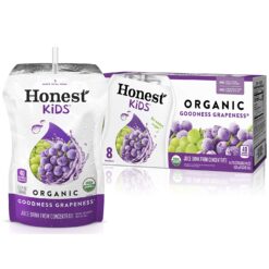 Honest Kids Goodness Grapeness, Grape Organic Fruit Juice Drink, 6.75 fl oz (32 Pack)