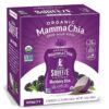 Mamma Chia Organic Vitality Squeeze Snack, Blackberry Bliss, 24- 3.05 Ounce Chia Pouches. USDA Organic, Non-GMO, Vegan, Gluten Free, and Kosher. Fruit and Vegetables with only 70 Calories
