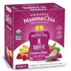 Mamma Chia Organic Vitality Squeeze Snack, Strawberry Banana, 24- 3.05 Ounce Chia Pouches. USDA Organic, Non-GMO, Vegan, Gluten Free, and Kosher. Fruit and Vegetables with only 70 Calories