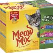 Meow Mix Seafood Selections Variety Pack Cat Food Trays, 2.75-oz, case of 24