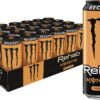 Monster Energy Rehab Peach Tea + Energy, Energy Iced Tea, 15.5 Ounce (Pack of 24)