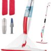 Mops for Floor Cleaning Wet Spray Mop with a Refillable Spray Bottle and 2 Washable Microfiber Pads