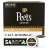 Peet's Coffee Café Domingo, Medium Roast, 54 Count Single Serve K-Cup Coffee Pods for Keurig Coffee Maker