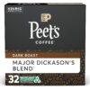 Peet's Coffee, Dark Roast K-Cup Pods for Keurig Brewers - Major Dickason's Blend 32 Count (1 Box of 32 K-Cup Pods) Packaging May Vary