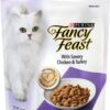 Purina Fancy Feast Dry Cat Food, With Savory Chicken & Turkey 16 oz. Bags, Pack of 4