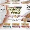 Purina Fancy Feast Gravy Wet Cat Food Variety Pack, Gravy Lovers Poultry & Beef Feast Collection - (24) 3 oz. Cans