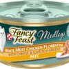 Purina Fancy Feast Pate Wet Cat Food, Medleys White Meat Chicken Florentine With Cheese and Garden Greens - (24) 3 oz. Cans