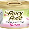 Purina Fancy Feast Pate Wet Kitten Food, Tender Turkey Feast - (24) 3 oz. Cans