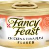Purina Fancy Feast Wet Cat Food, Flaked Chicken & Tuna Feast - (24) 3 oz. Cans