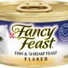 Purina Fancy Feast Wet Cat Food, Flaked Fish & Shrimp Feast - (24) 3 oz. Cans