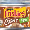 Purina Friskies Gravy Pate Wet Cat Food, Extra Gravy Pate With Chicken in Savory Gravy - (24) 5.5 oz. Cans