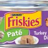 Purina Friskies Pate Wet Cat Food, Turkey & Giblets Dinner - (24) 5.5 oz. Cans