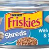 Purina Friskies Wet Cat Food, Shreds With Whitefish & Sardines in Sauce - (24) 5.5 oz. Cans