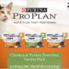 Purina Pro Plan Gravy, High Protein Wet Cat Food Variety Pack, COMPLETE ESSENTIALS Chicken & Turkey Favorites - (24) 3 oz. Cans