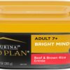 Purina Pro Plan Senior Wet Dog Food, BRIGHT MIND 7+ Beef and Brown Rice Entree - (8) 10 oz. Tubs