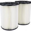 RIDGID VF4200 1-Layer Standard Pleated Paper Filter for Most 5 Gal. and Larger RIDGID Wet/Dry Shop Vacuums (2-Pack)