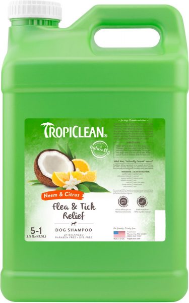 TropiClean Neem & Citrus Dog Shampoo, 2.5 Gal