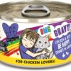 Weruva Wet Cat Food B.F.F. OMG - Best Feline Friend Oh My Gravy!, Chicken & Beef Be Happy with Chicken & Beef in Gravy, 2.8oz Can (Pack of 12)