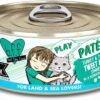 Weruva Wet Cat Food B.F.F. Play - Best Feline Friend Paté Lovers, Aw Yeah!, Turkey & Tuna Tweet Me! with Turkey & Tuna, 5.5oz Can (Pack of 8)