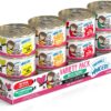 Weruva Wet Cat Food Best Feline Friend (B.F.F.), Batch 'O Besties Variety Pack, 3oz Can (Pack of 12)