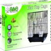 A&E Cage Co. Small Bird Flat Top Cage, 18"x14", Black