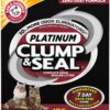 ARM & HAMMER Clump & Seal Platinum Cat Litter, Multi-Cat, 40 lb