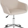Flash Furniture Cortana Home and Office Mid-Back Chair in Beige Fabric (DS-8012LB-BGE-F-GG)
