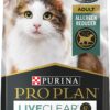 Purina Pro Plan Allergen Reducing, High Protein Dry Cat Food, LIVECLEAR Turkey and Oatmeal Formula - 3.2 lb. Bag