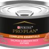 Purina Pro Plan Pate Wet Cat Food, COMPLETE ESSENTIALS Salmon & Brown Rice Entree - (24) 5.5 oz. Cans