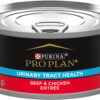 Purina Pro Plan Urinary Tract Cat Food Wet Pate, Urinary Tract Health Beef and Chicken Entree - (24) 5.5 oz. Cans