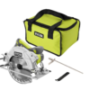RYOBI CSB144LZK 15 Amp Corded 7-1/4 in. Circular Saw with EXACTLINE Laser Alignment System, 24T Carbide Tipped Blade, Edge Guide and Bag