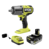 RYOBI PBLIW01K1 ONE+ 18V Brushless Cordless 4-Mode 1/2 in. Impact Wrench Kit with 4.0 Battery and Charger