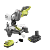 RYOBI P553-PSK005 ONE+ 18V Cordless 7-1/4 in. Compound Miter Saw with 2.0 Ah Battery and Charger